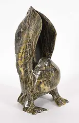 Kingmeata Etidlooie, Untitled - High Bird, green stone carving