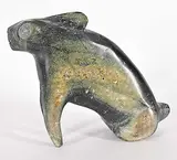 Joe Haulli, Untitled - Hare, green stone carving