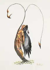 Robert Ka Kay Geesick, Untitled - Leaving Mother Earth, 1982, watercolour and ink on paper