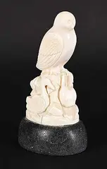 Untitled - Totem of Carved Animals by Pierre Karlik, 1960, bone and stone carving, sold Mar 2025