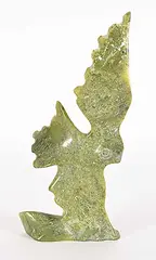 Saila Kipanek, Falcon, green stone carving