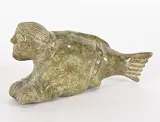 Joanassee Kuniliusee, Untitled - Transformation, green stone carving