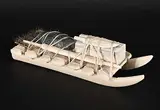 Seetee Natsiapik, Untitled - Sled, stone and bone sculpture