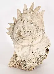 Peter Paneak, Untitled - Sun and Moon, bone carving