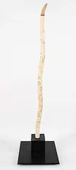 Simon Qamanirq, Untitled - Inuit Life and Games Scrimshaw on Tusk, scrimshaw on bone