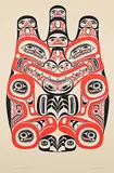 Bill Reid, Haida Grizzly [Bear] #565/600, 1973, colour silkscreen on paper