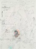 Michael Robert Robinson, I Fell off the Moon, 1992, watercolour and ink on paper