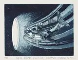 Michael Robert Robinson, Fifth River Running #44/99, etching on paper