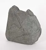 Lucy Tutsweetok Tasseor, Untitled - Staying Warm, grey stone carving
