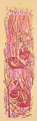 Kay Angliss, Prairie Birds #2, colour silkscreen on paper