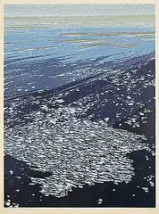 Ronald Bolt, The Arctic Suite No.4 - Toward the Polar Islands #32/70, 1981, colour silkscreen on paper