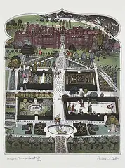 Graham Clarke, Hampton Tennis Court #84/200, colour etching on paper