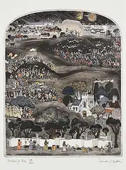 Graham Clarke, Hastings Job #84/200, colour etching on paper