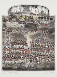 Graham Clarke, Waterloo Volunteers #84/200, colour etching on paper