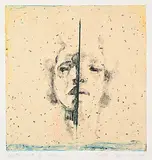 Tom Hopkins, Witness #16 [Woman], 1995, colour etching on paper