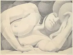 Ernest Friedrich Lindner, Untitled - Resting Nude #240/250, photolithographic reproduction on paper