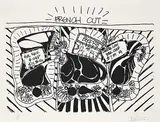 Attila Richard Lukacs, French Cut #11/80, silkscreen on paper