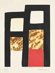 Manuel Manzo-Mart, Untitled - Twin Ascents #4/50, colour etching on paper