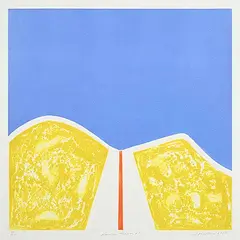 Mountain Highway #1 #1/10 by Harvey McWilliams, 1973, collagraph on paper, sold Mar 2025