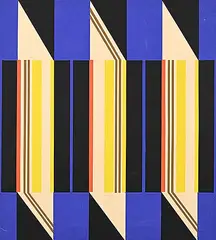 Michael Morris, Untitled - Purple Bars, 1965, colour silkscreen on paper