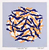 Katie von der Ohe, Voices #2, 2017, colour silkscreen on paper