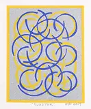 Katie von der Ohe, Cluster, 2019, colour silkscreen on paper