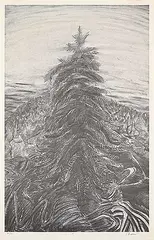 Jack Shadbolt, The Hornby Suite [Homage to Emily Carr] #15 #80/150, offset lithograph on paper
