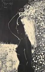 Harold Town, Untitled - Female Nude #92/95, 1966, lithograph on paper