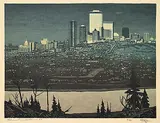 George Weber, Edmonton, Nocturne #9 #9/80, 1972, colour silkscreen on paper