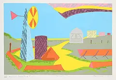 Alan Wood, Geometry [Ranch Series Two #5] #114/200, 1983, colour silkscreen on paper