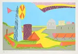 Alan Wood, Geometry [Ranch Series Two #5] #114/200, 1983, colour silkscreen on paper