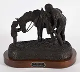 Diane M. Anderson, A Leg Up #51/100, 2005, bronze sculpture