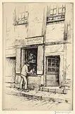 Frank Armington, Cordonnier de Bonneval #6/100, 1924, etching on paper