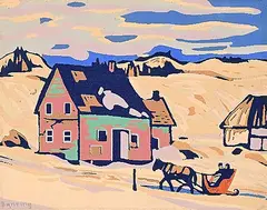 Frederick Grant Banting, Untitled - Homeward Bound, colour silkscreen on paper