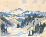 A.C. and Barbara Leighton - Barleigh, Fall in the Foothills #28/100
