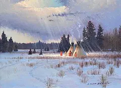 Expecting by Richard Berg, oil on canvas, sold Dec 2024