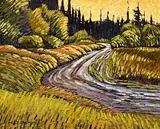 Nicholas J. Bott, Smithers High Rd., 1974, oil on wood board