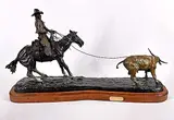 Clifton Roy Cheek, The Wrangler #8/25, 1978, bronze sculpture