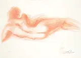 Untitled - Nude in Sepia #11/120 by Salvador Dalí, lithograph on paper, sold Dec 2024