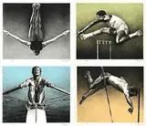 Ken Danby, Olympic Suite #116/150, 1976, colour silkscreen on paper