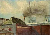 Jose Luis Dominguez, Pasaje, 1964, oil on canvas