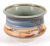 Walter Drohan, Untitled - Landscape Pot, 1971, glazed ceramic