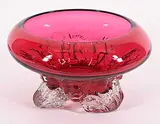 Marc Gibeau, Glass Bowl with Organic Base, glass