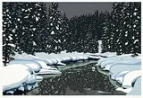 J. Thomas Hinton, Winter Silence #58/75, 1993, colour silkscreen on paper