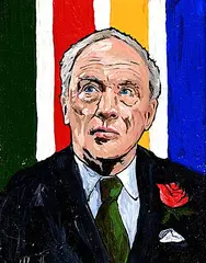 Timothy Wilson Hoey, O-Canada Trudeau XV, 2012, acrylic on wood board