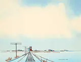 Robert Newton Hurley, Untitled - Saskatchewan Winter, 1969, watercolour on paper