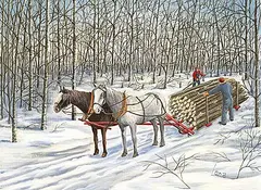 Lena Kostiuk, One More Load, 1976, oil on canvas