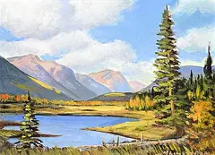 Matt Lindstrom, Cranbrook Country, oil on canvas board