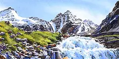 Victoria Falls by Donna Jo Massie, 2005, watercolour on paper, sold Dec 2024