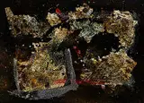 Edward Michell, Fires Parade, mixed media on wood board